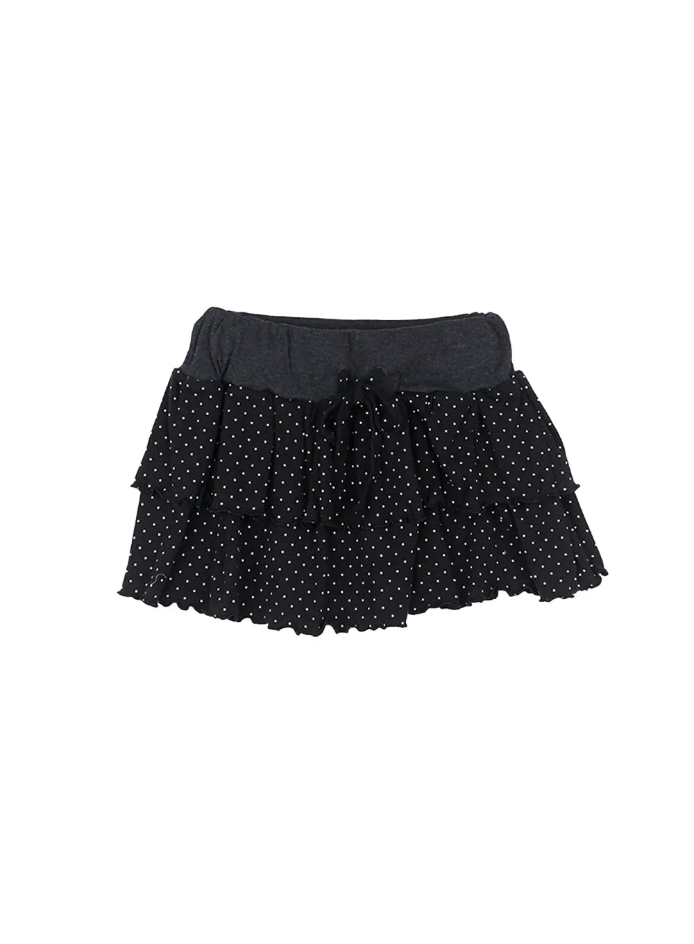 Polka Dot Tiered Mini Skirt CL509